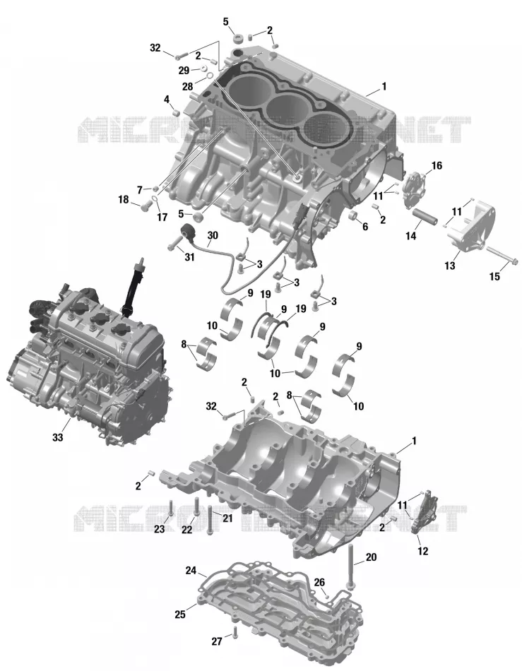 ROTAX - CRANKCASE Can-Am On-Road SPYDER RT LIMITED Dark Edition G1RB 2024 SPYDER RT LIMITED  SPYDER RT LIMITED