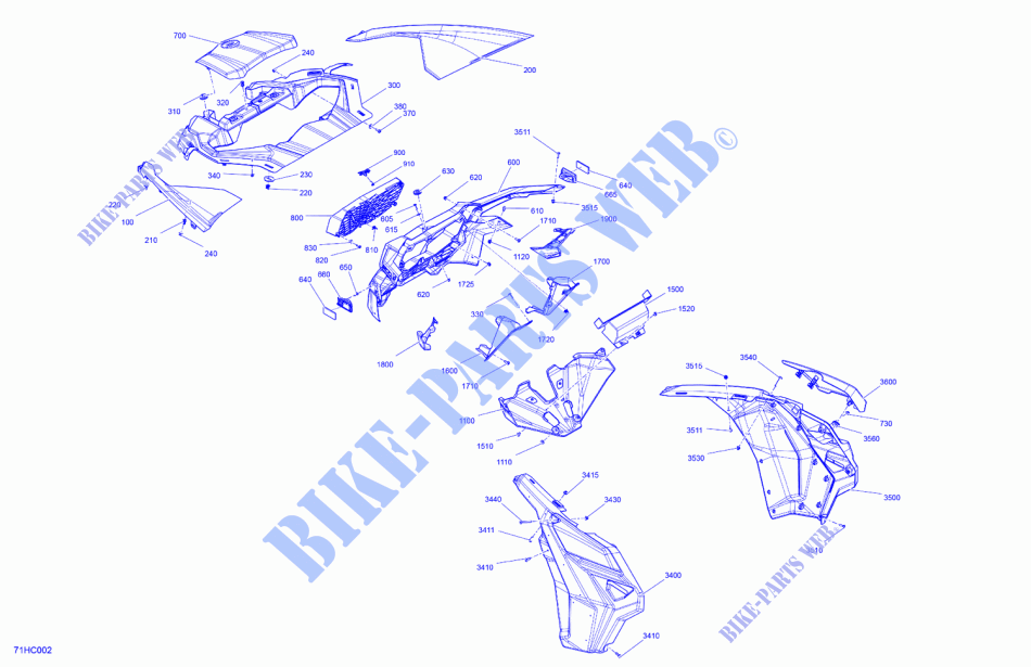 07  Body   Front Section pour Can-Am Maverick MAX XRS Turbo RR Smart Shox de 2023