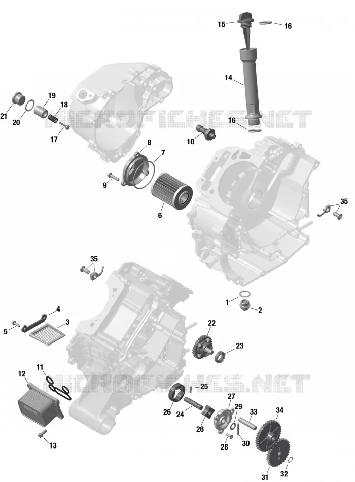 01- ROTAX - Engine Lubrication Can-Am SSV Maverick Sport DPS 1000R 9GPE 2023 Maverick Sport DPS 1000R  Maverick Sport DPS 1000R