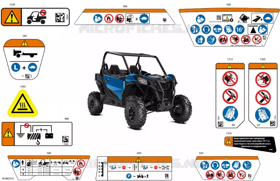 07- Body - Warning Decals Can-Am SSV Maverick Sport DPS 1000R 9GPE 2023 Maverick Sport DPS 1000R  Maverick Sport DPS 1000R