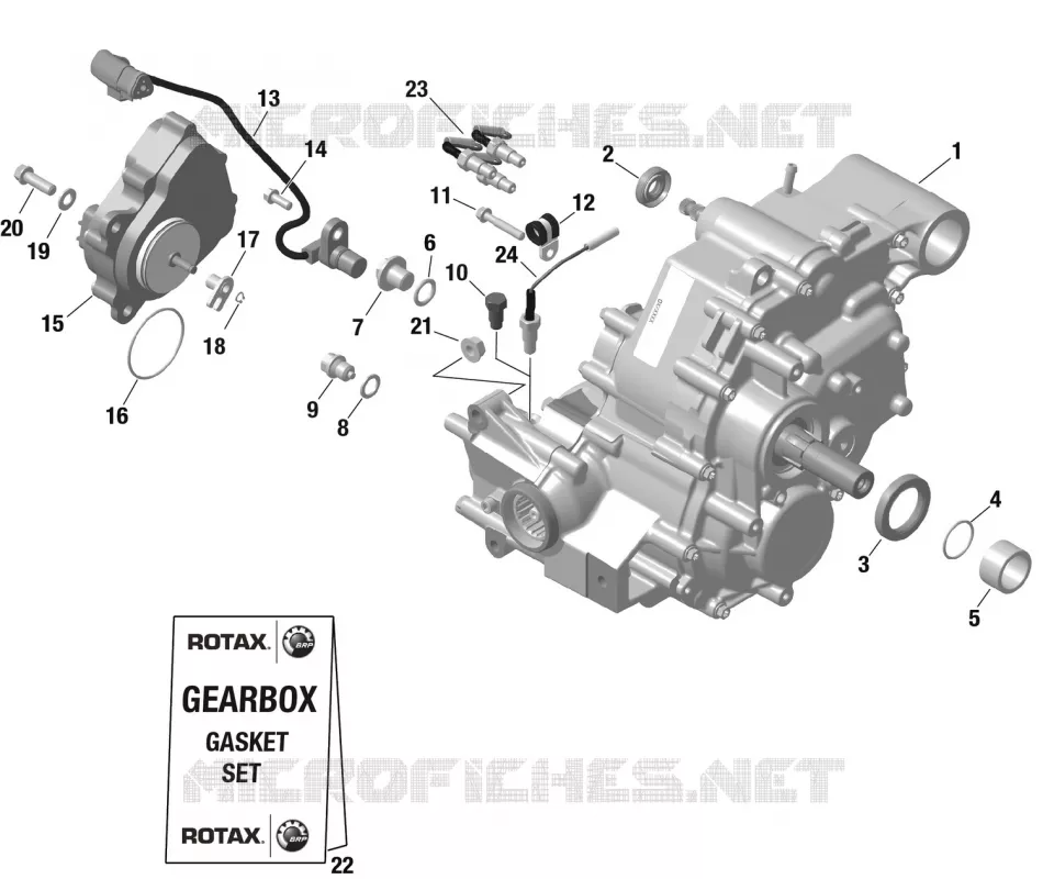 01- ROTAX - GEARBOX ASSY Can-Am ATV Outlander MAX XT-P 1000R EFI 5JPC 2023 Outlander MAX XT-P 1000R EFI  Outlander MAX XT-P 1000R EFI