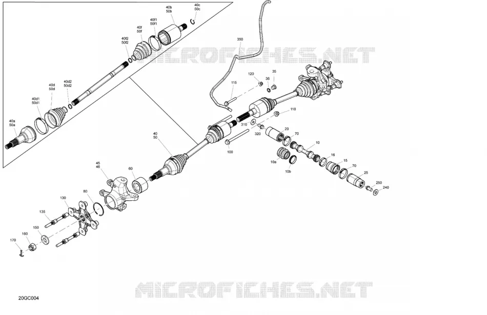 04- Drive - Front - Common Parts Can-Am ATV Outlander DPS 570 EFI 4APA 2023 Outlander DPS 570 EFI  Outlander DPS 570 EFI