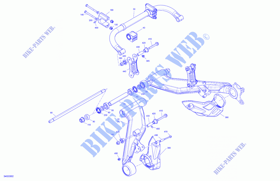 05  Suspension   Rear Components pour Can-Am Outlander MAX DPS 450 EFI de 2023