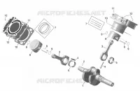 01  ROTAX   Crankshaft, Pistons and Cylinder pour Can-Am Outlander XT 650 EFI de 2023