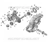 01  ROTAX   GEARBOX 1 pour Can-Am Outlander XT 650 EFI de 2023
