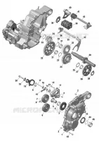 01  ROTAX   GEARBOX 2 pour Can-Am Outlander XT 650 EFI de 2023