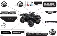 BODY   DECALS pour Can-Am Outlander XT 650 EFI de 2023
