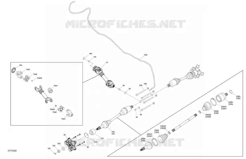 REAR DRIVE SHAFT  Can-Am ATV Outlander XT 650 EFI 2PPE 2023 Outlander XT 650 EFI  Outlander XT 650 EFI