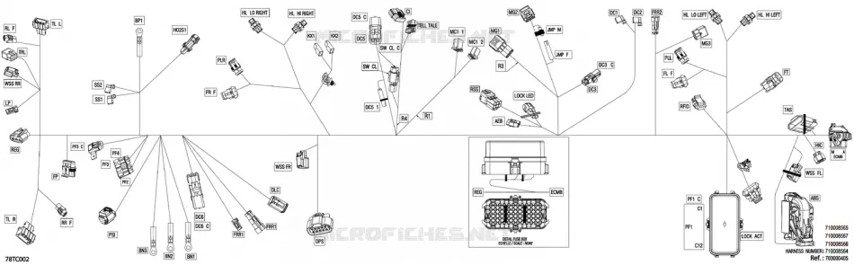08- 0 - MAIN HARNESS - 710008566 Can-Am ATV Renegade 650 EFI 5PPA 2023 Renegade 650  Renegade 650