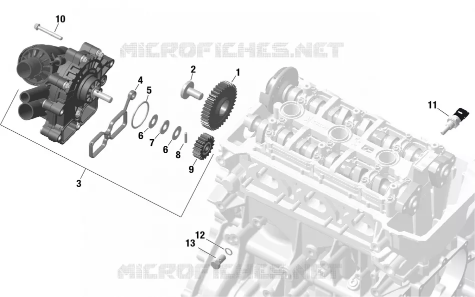01- ROTAX - Engine Cooling Can-Am On-Road SPYDER F3 E5PB 2023 SPYDER F3  SPYDER F3