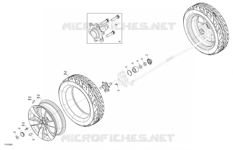 03- Mechanic - Front Wheels Can-Am On-Road SPYDER F3 SPORT E6PK 2023 SPYDER F3-S  SPYDER F3-S