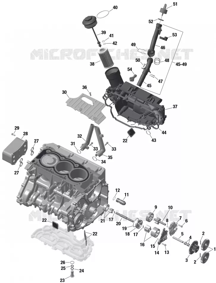 01- ROTAX - Engine Lubrication Can-Am On-Road SPYDER RT SEA-TO-SKY G2PB 2023 SPYDER RT  SPYDER RT