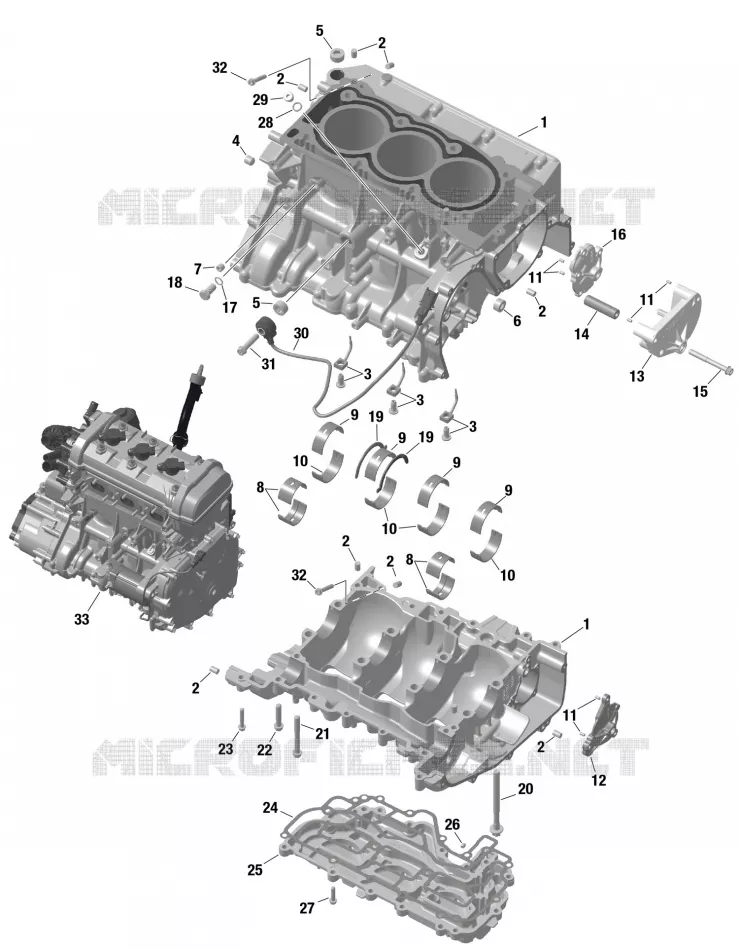 ROTAX - CRANKCASE Can-Am On-Road SPYDER RT SEA-TO-SKY G2PB 2023 SPYDER RT  SPYDER RT