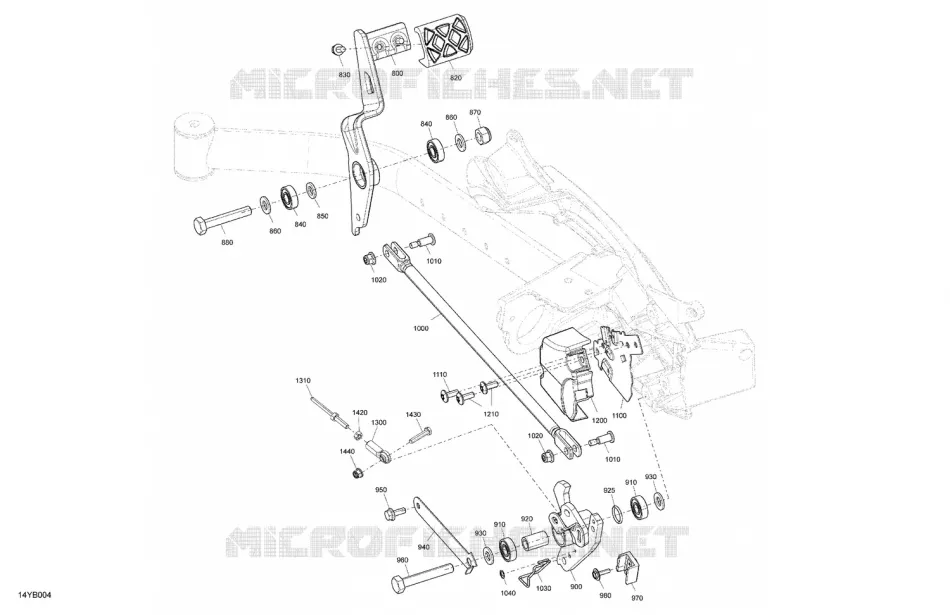 03- Mechanic - Brake Pedal Can-Am On-Road SPYDER F3 S Special Series 2022 SPYDER F3-S  SPYDER F3-S