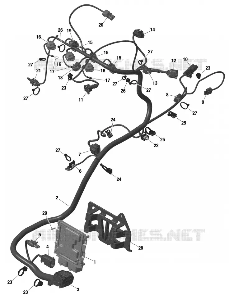 FAISCEAU ELECTRIQUE - TURBO RR Can-Am SSV Maverick XRC Turbo RR 2022 Maverick XRC Turbo RR  Maverick XRC Turbo RR