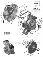 01  Rotax   Carter   2 pour Can-Am Outlander XXC 1000 de 2022