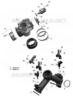 01  Rotax   Collecteur Admission Air Et Carter De Papillon   211 pour Can-Am Outlander XXC 1000 de 2022