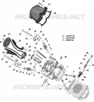 01  Rotax   Culasse, Avant pour Can-Am Outlander XXC 1000 de 2022