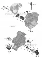 01  Rotax   Lubrification Du Moteur pour Can-Am Outlander XXC 1000 de 2022