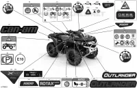 AUTOCOLLANTS pour Can-Am Outlander XXC 1000 de 2022