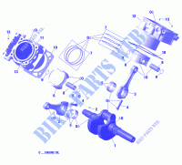 01  Rotax   Vilebrequin, Piston Et Cylindre pour Can-Am Outlander MAX DPS 1000 de 2022
