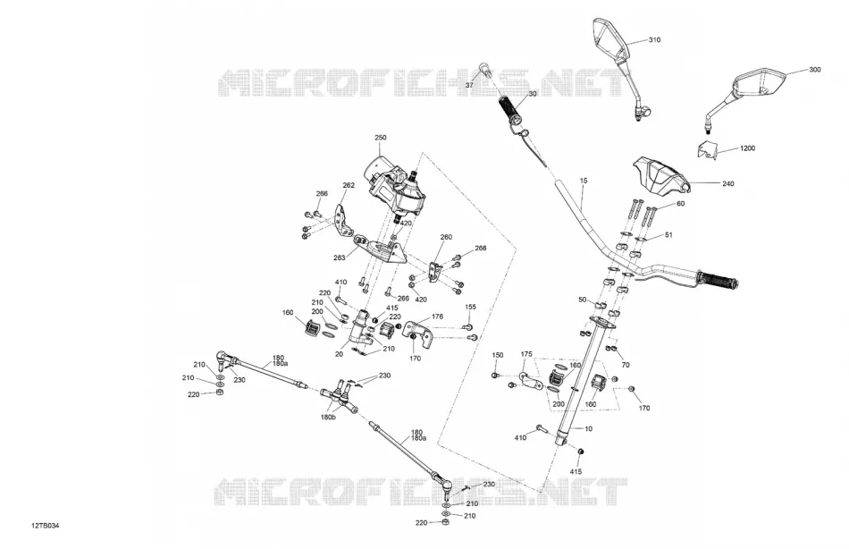 03- Mechanic - Steering Can-Am ATV Outlander MAX 6X6 XU+ 650 EFI 2022 Outlander MAX 6X6 XU+ 650  Outlander MAX 6X6 XU+ 650