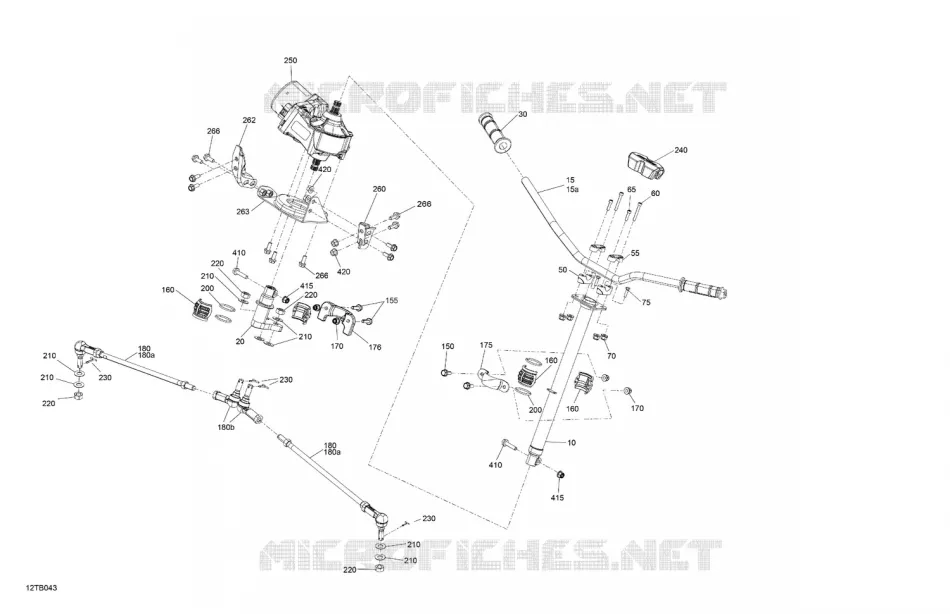 03- Mechanic - Steering Can-Am ATV Renegade XXC 1000R EFI 2022 Renegade XXC 1000R  Renegade XXC 1000R