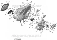 01  ROTAX   Couvercle Embrayage   SE6 pour Can-Am SPYDER RT LIMITED de 2022