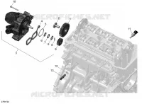 01  ROTAX   Refroidissement Moteur pour Can-Am SPYDER RT LIMITED de 2022