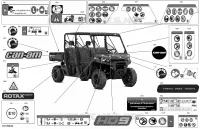 AUTOCOLLANTS pour Can-Am Traxter MAX DPS HD9 de 2022