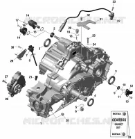BOITE DE VITESSESS ET COMPOSANTES    804 pour Can-Am Traxter MAX DPS HD9 de 2022